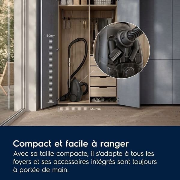 Electrolux 500 EB51C1WP Rosa dammsugare med påse