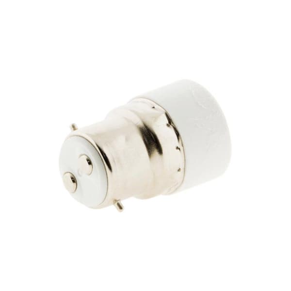 Sockeladapter - Zenitech - B.22 till E.14 - Svart - 250V - 100W