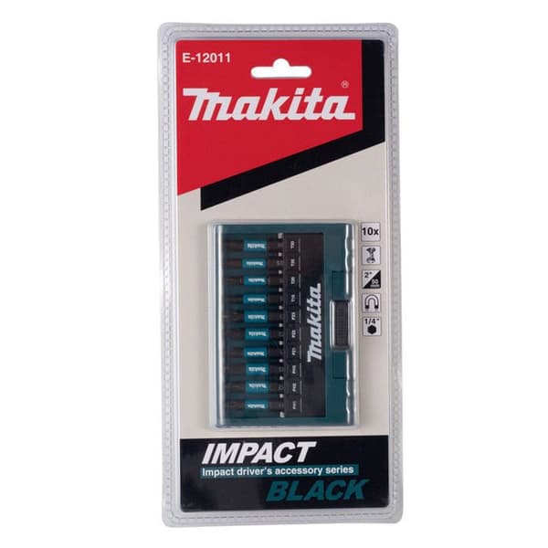 Makita Impact Black Bit-Set 10-del E-12011 Bitset