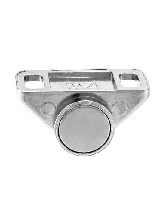 Möbelås - QWORK - WD9227 - zinklegering - justerbart hål 9 mm - rund magnetlås