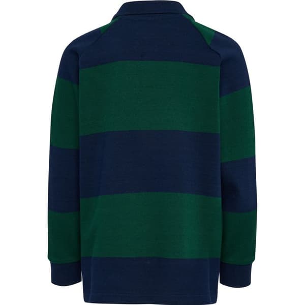 Långärmad polo barn Hummel Randig Loose - klädd blå