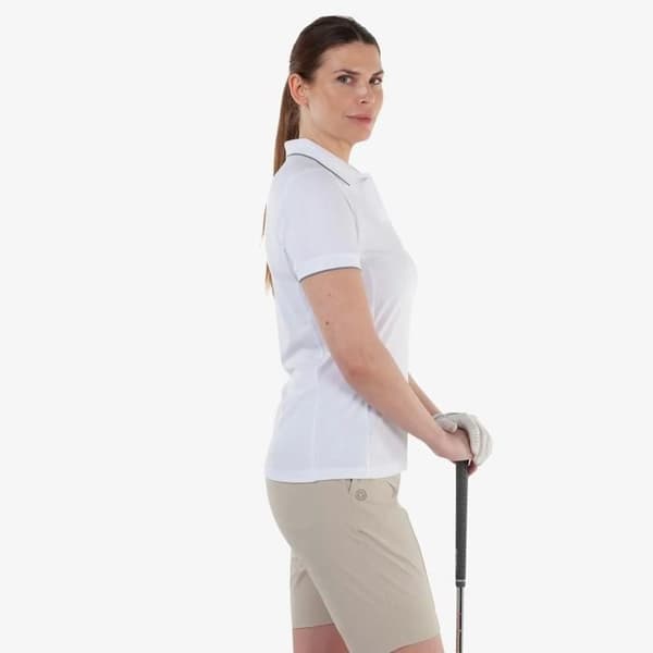 Polo dam Galvin Green Molly - vit