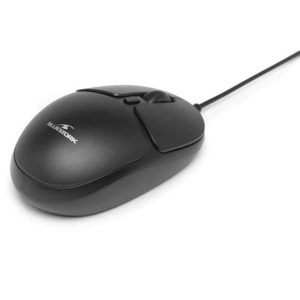 Trådad mus - BLUESTORK - OFFICE 20 - PC /Mac - Svart