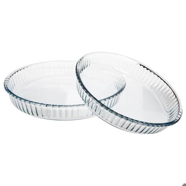 Set med 2 Runda Glasfat - 5 five simply smart