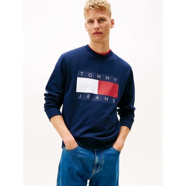 Sweatshirt Tommy Jeans Tjm Reg Grand Drapeau Cne