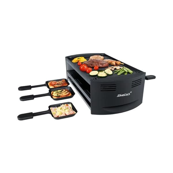 Raclette/Grill - STEBA - RC 6 - 2 Värmespiraler - 1400 Watt - Non-stick