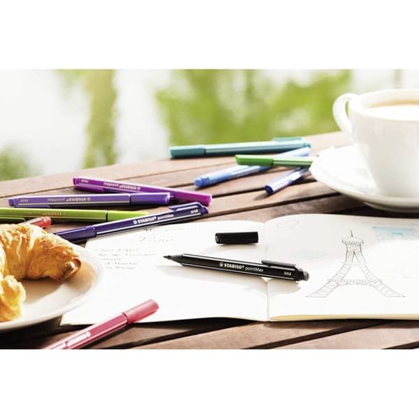 Filttusch - STABILO - pointMax - rosa - 0.8 mm - medelspets av nylon