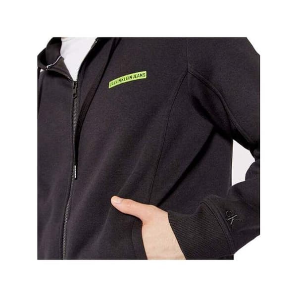 Sweat Calvin Klein Homme Micro Flock Box Svart Bomull