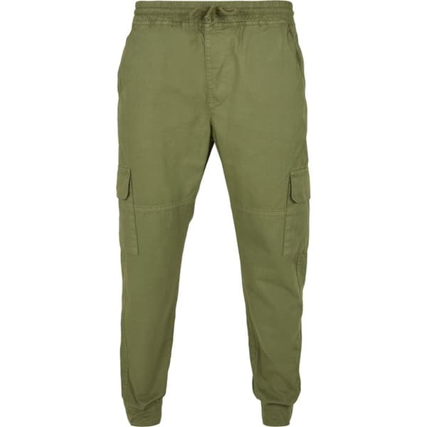 Byxor - Urban Classics - Militär - Olivgrön - Cargo-kurt - Herr