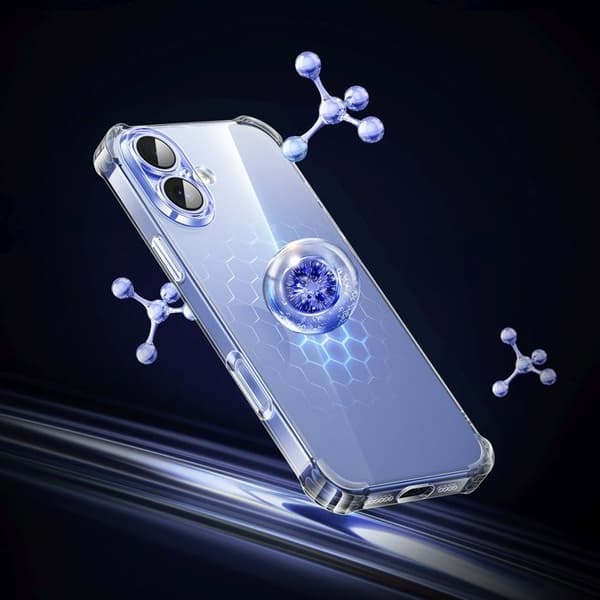 Skyddsfodral Bright Cushion CA101 för iPhone 16 Plus - Transparent