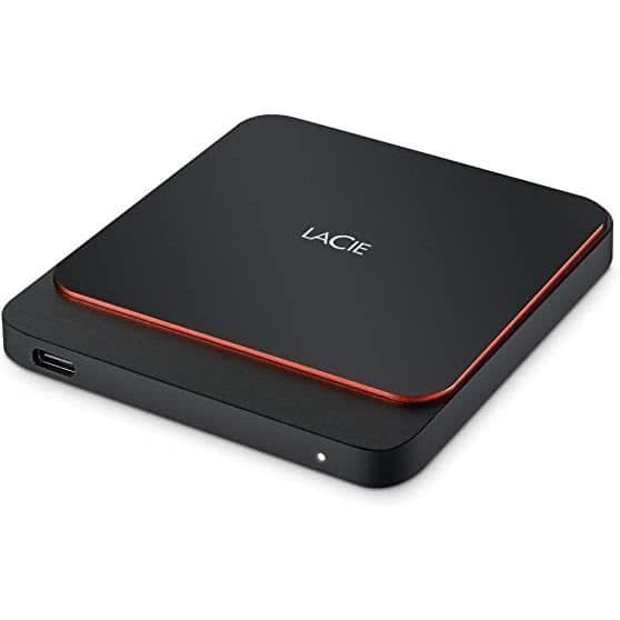 Extern hårddisk - LACIE - Bärbar 500Go SSD - USB-C - Återställningstjänst av data ingår