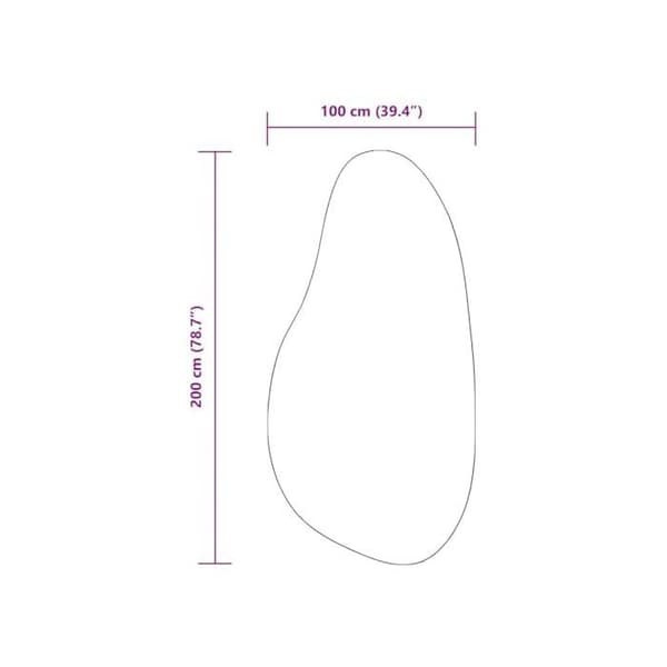 Dekorativ matta i polyester - vidaXL - 100x200 cm - Grå - Oval - Halvhalkskydd - Fällbar - Maskintvättbar