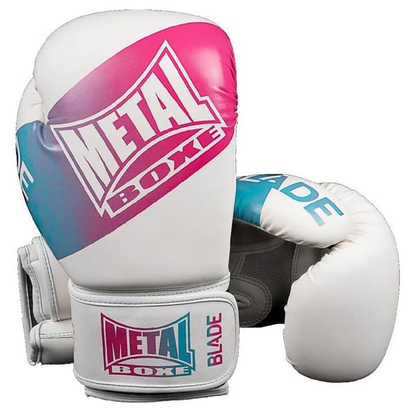 Metal Boxe Blade Miami Vice boxningshandskar - vit