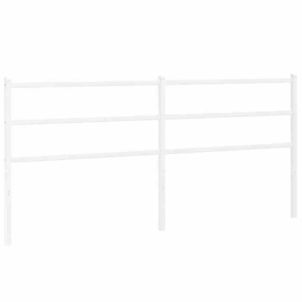 vidaXL Ersättningssänggavel metall vit 193 cm 355451