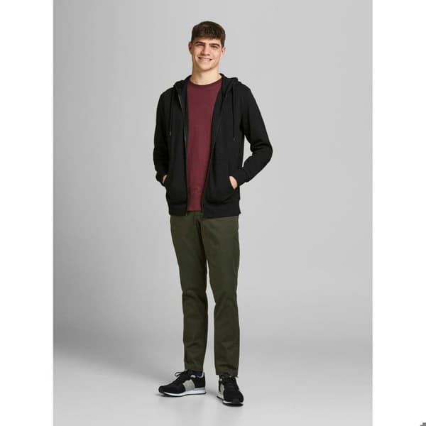 Jack & Jones Basic zip hoodie - svart