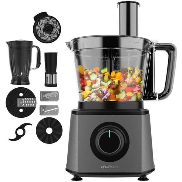 Mixern - CECOTEC - Paprika Hackare - 2000 W - 2 hastigheter + Pulse - Mörkgrå