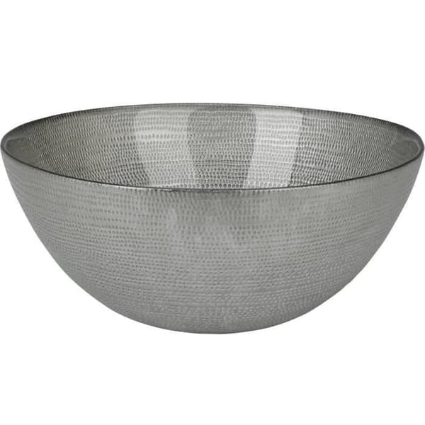 Glasbol - BASIC - 28 x 11,5 cm - Grå - Rund - Elegant dekoration