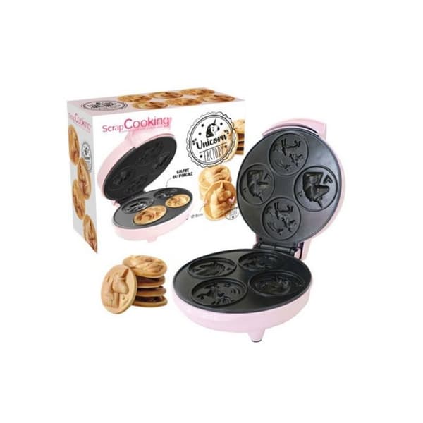Scrapcooking Gaufrier bubble 700w rosé tendre - 3886