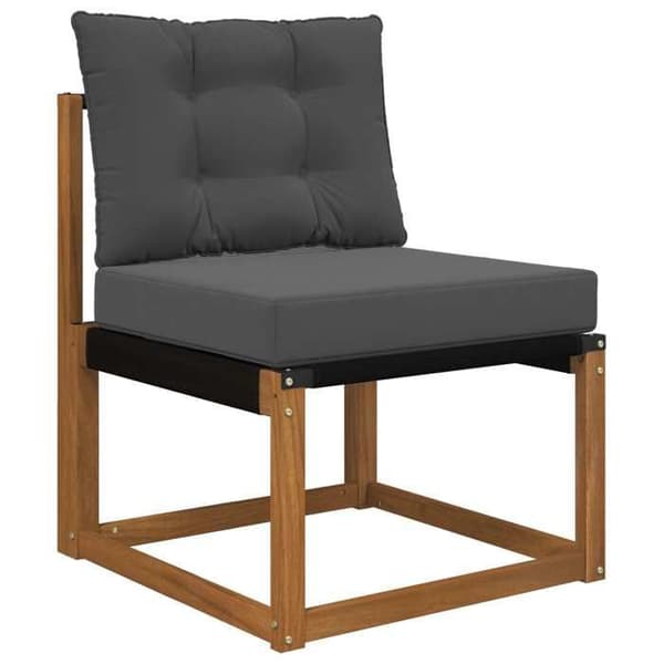vidaXL Utomhussoffkudde 2 st Antracit Polyester, Modern skumkudde för utomhus 900778
