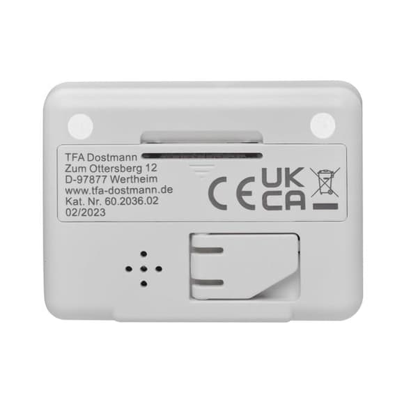 TFA Dostmann 60.2036.02 Quartz Alarm Clock White Alarm Times 1 1 Timer