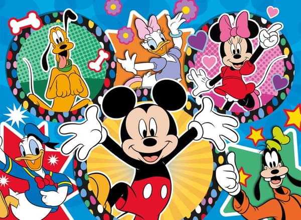 ECO-PUSSEL 24 DELAR MINI DUBBELSIDIG MICKEY