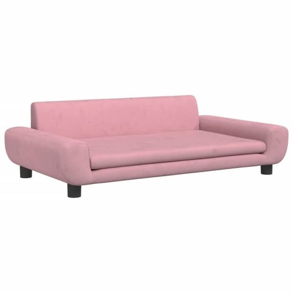 vidaXL Barnsoffa Rosa 100x54x33 cm Sammet, Minisoffa, Minisoffa Stol, Mini Barnsoffa, 3196382 Soffa