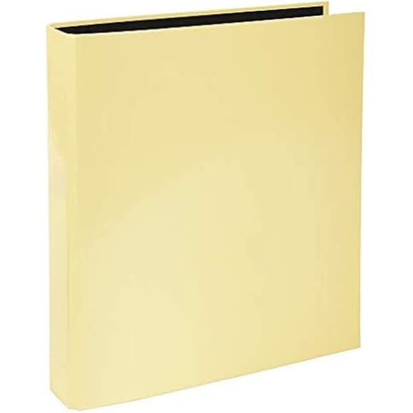 Mapp - EXACOMPTA - Aquarel - Styv - 2 D-ringar - 25 mm - Citrongul