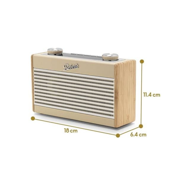 Bärbar radio - ROBERTS - Rambler Uno - Mono - FM/DAB/DAB+ - Bluetooth - Kräm