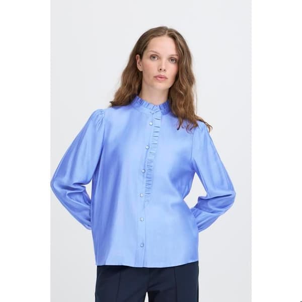 Blus i viskos och polyester för kvinnor Ichi Karlani