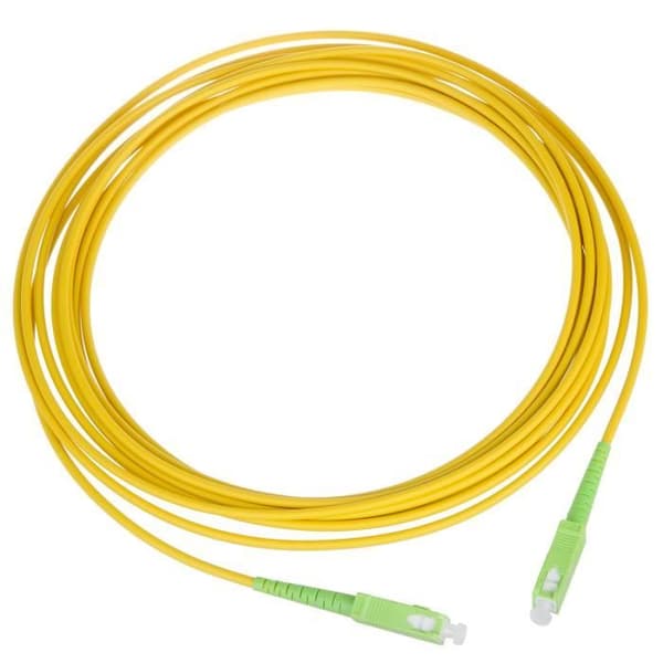 SC/APC till SC/APC Maclean fiberoptisk kabel patch simplex monomode 15m