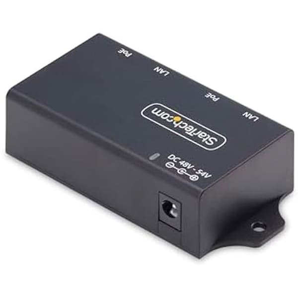 PoE+-injektor - StarTech.com - 2 Gigabit-portar - 30W - Väggmontering - Ethernet 1Gbps