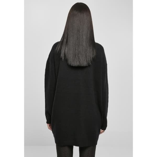 Urban Classics Chunky Fluffy Knit damkofta - svart - S