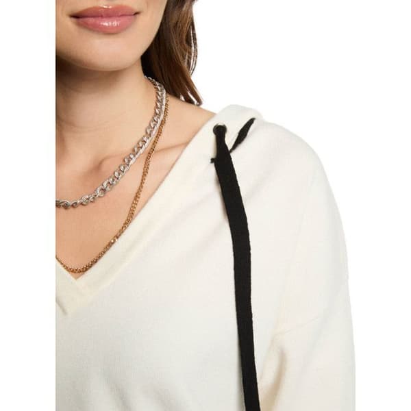 Pull Blanc/Noir Kvinna Morgan MARTINE