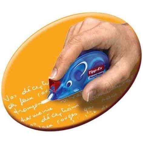 Korrigerande roller - TIPP-EX - Pocket Mouse - 4,2 mm - 10 m - Transparent blå