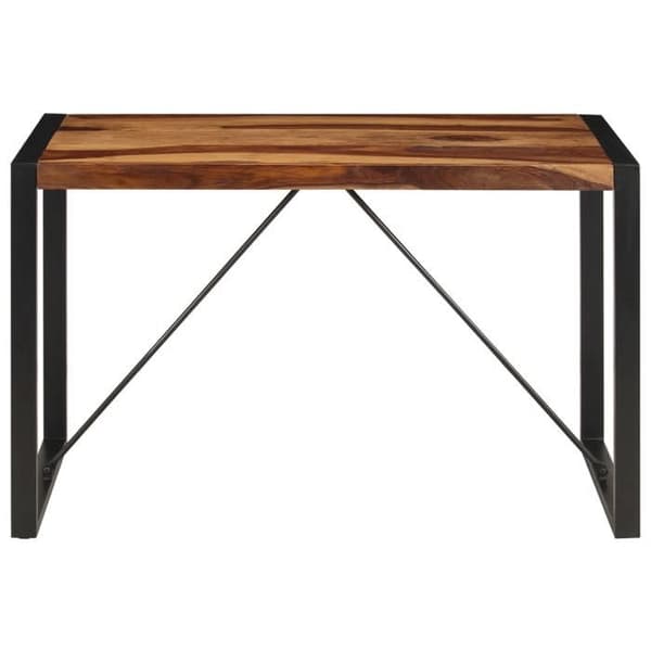 vidaXL Matbord 120x60x76 cm Solid Sheeshamträ 247423