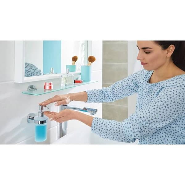Tvålbehållare - tesa - SMOOZ - 200 ml - Satin glas - Svart