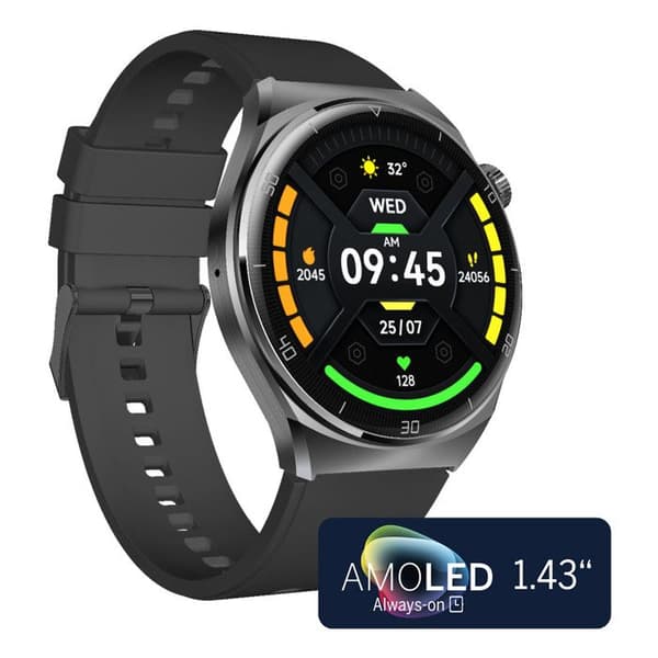Smartklocka - Beafon - 401 - AMOLED-skärm 1,43" - Röstassistent - IP67