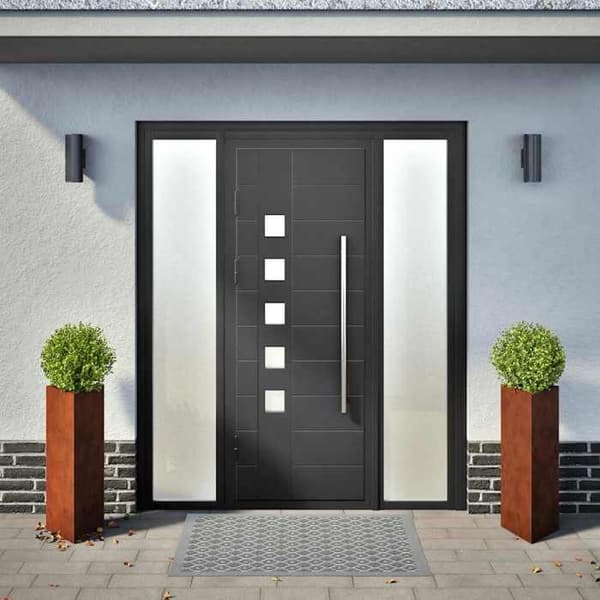 vidaXL Blomlådor 2 st triangulär väderbeständig stål 851156