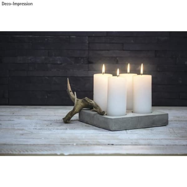 Kollapsform - Noname - Stor kvadrat - 25x25cm - Djup 4cm - Grå