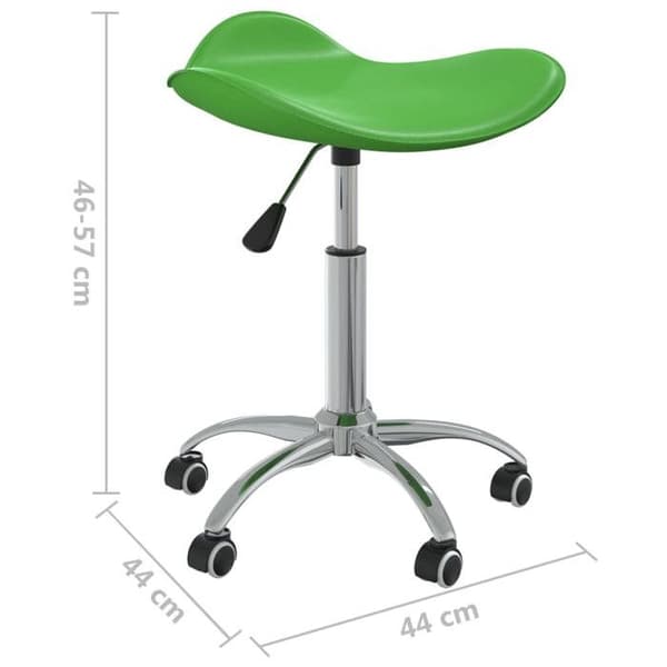 vidaXL Kontorsstol Grön Konstläder 3088564