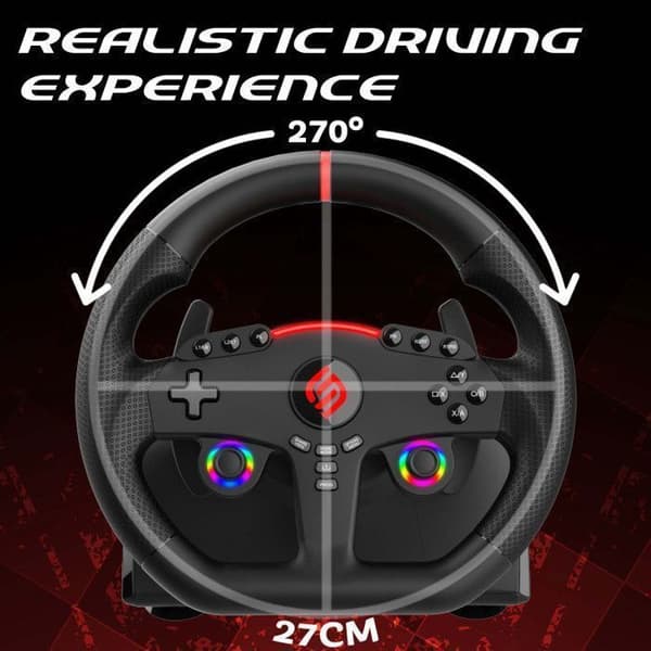 Volant gaming - SUBSONIC - Dubbel joystick LED - PS4 PC Switch Switch 2 Xbox One Xbox Series