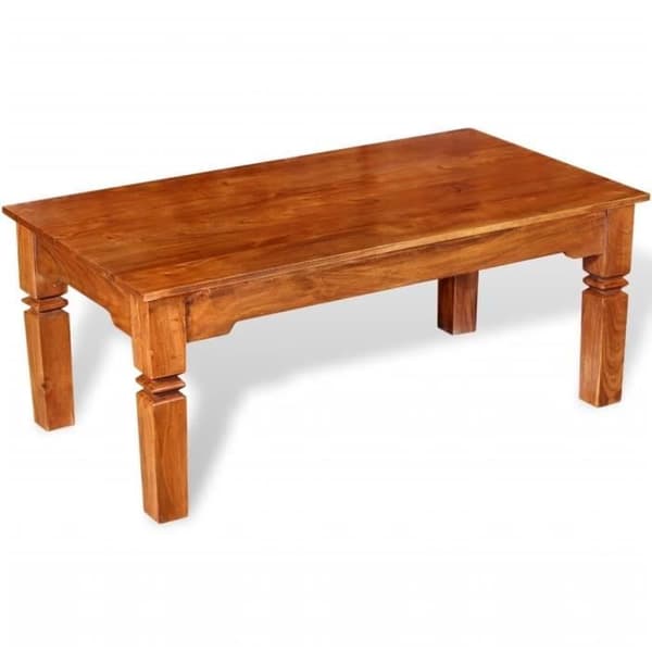 vidaXL Soffbord Massivt trä 110 x 60 x 45 cm