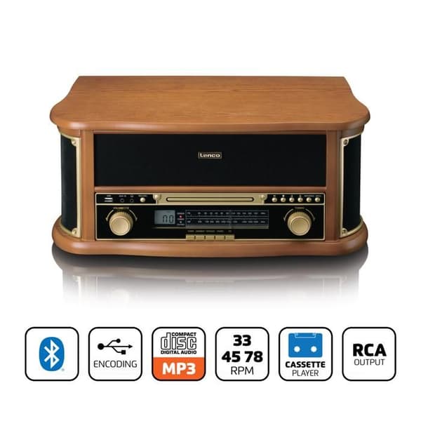 Lenco TCD-2551WD Classic Phono Vinylspelare