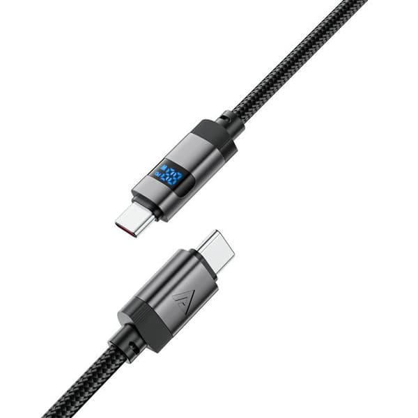 USB-C-kabel - ACEFAST - C15-04 - 60 W - Digital LED-display - 1,2 m