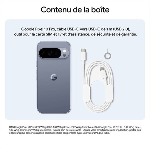 Smartphone Google Pixel 10 Pro 128 GB Porslin