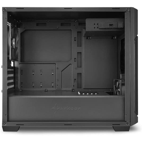 PC-chassi - Sharkoon - V1000 - Midi Tower - Micro ATX - Ingen strömförsörjning - Svart