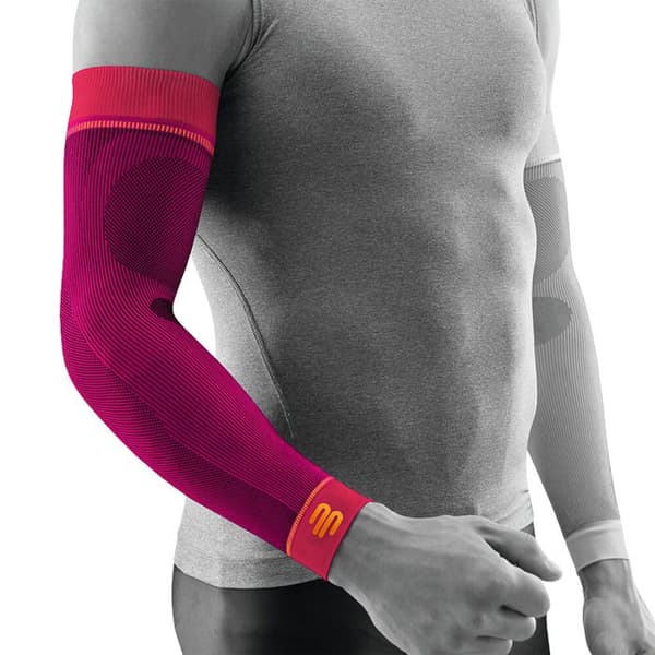 Bauerfeind extra lång sportkompressionsmanschett - rosa - M Extra Lång