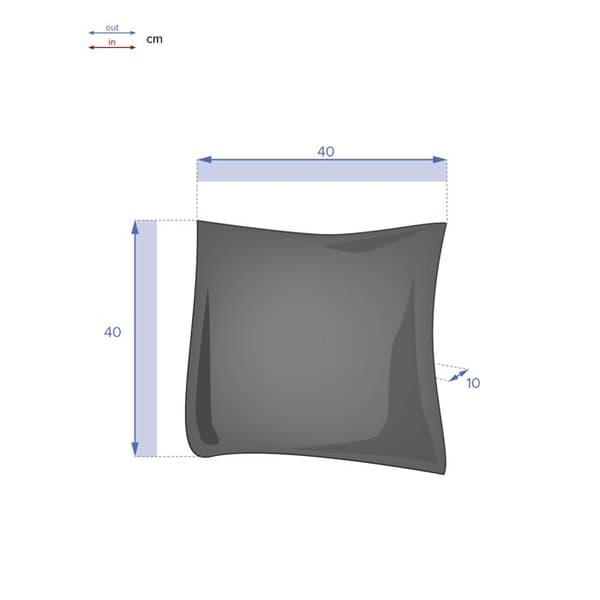 Utomhus dekorkudde "Korai" olivgrön 40x40cm i polyester - Hespéride