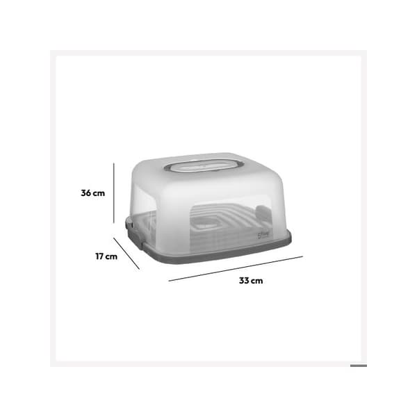 Fyrkantig kaklåda 33x36cm plast - 5 five simply smart