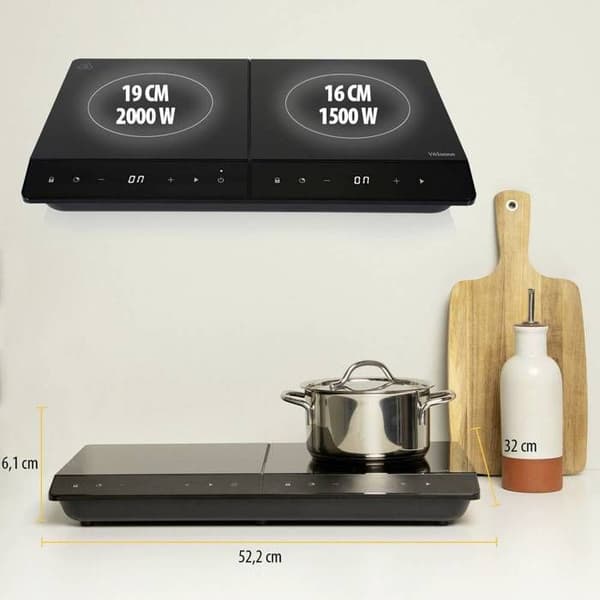 Tristar Induktionshäll med 2 plattor 2000w - IK-6162